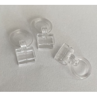 Transparent clip on ring