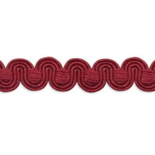 Villa scroll gimp, Wine
