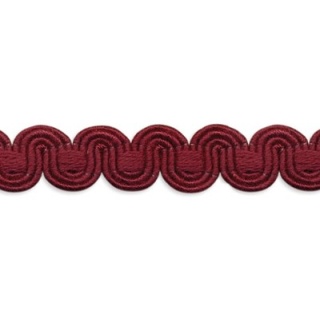 Villa scroll gimp, Damson