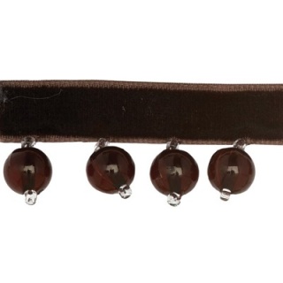 Small Bead trim, Brown