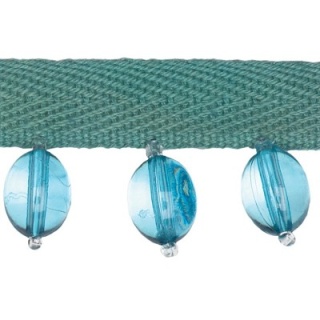 Oval Bead trim, Turquoise