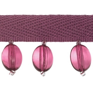 Oval Bead trim, Amethyst