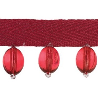 Oval Bead trim, Rose