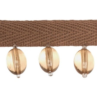 Oval Bead trim, Apricot