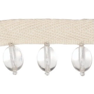 Oval Bead trim, Clear