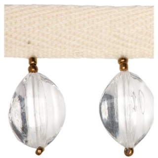 Large Oval Bead trim, Clear