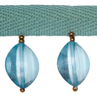Large Oval Bead trim, Turquoise