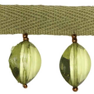 Large Oval Bead trim, Green