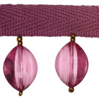 Large Oval Bead trim, Amethyst