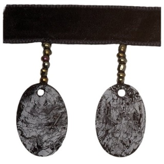 Oval Shell trim, Black