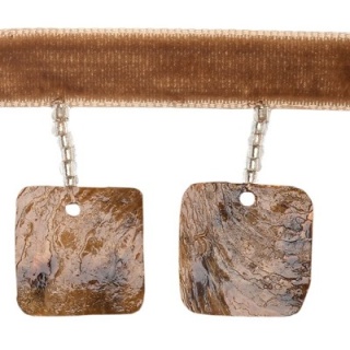 Square Shell trim, Brown