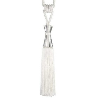 Pinot tieback with cut glass head, Natural