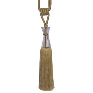 Pinot tieback with cut glass head, Gold