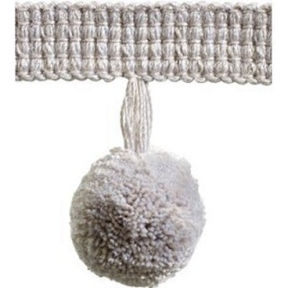 Trends pompom fringe, Silver Grey