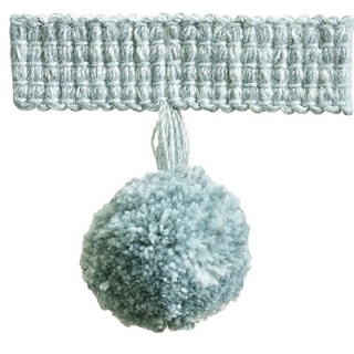 Trends pompom fringe, Duck Egg