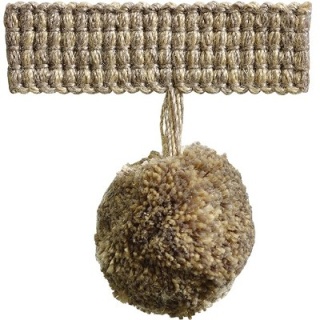 Trends pompom fringe, Jute