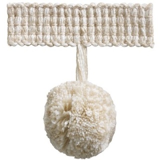 Trends pompom fringe, Cream