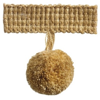 Trends pompom fringe, Antique Gold