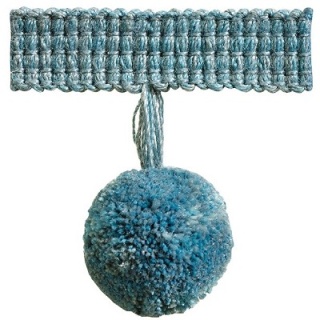 Trends pompom fringe, Azure
