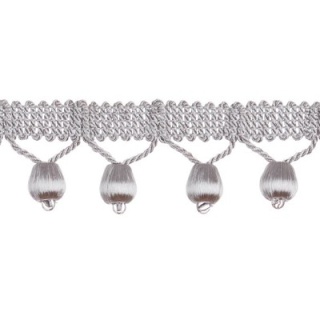 Oasis covered ball fringe, Platinum