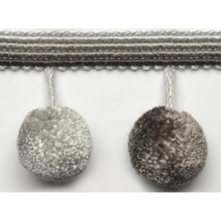 Jive pompom braid, Grey