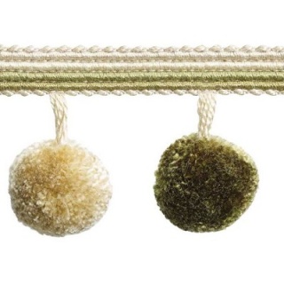 Jive pompom braid, Green
