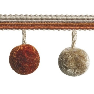 Jive pompom braid, Orange