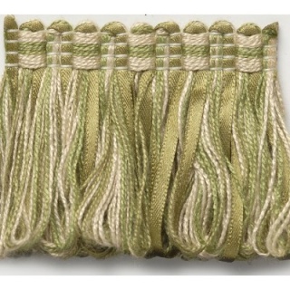 Ribbon ruche fringe, Green