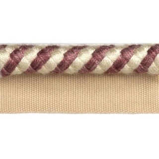 Jive spiral flanged cord, Aubergine