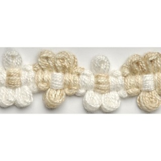 Jive applique braid, Cream