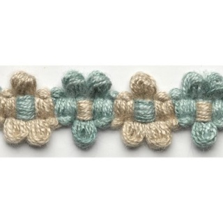 Jive applique braid, Aqua