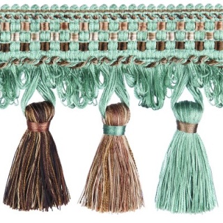 Florentine tassel fringe, Duck Egg