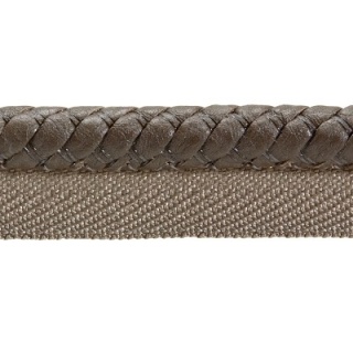 Highland faux leather flanged cord, Taupe