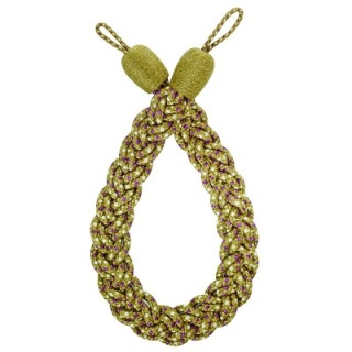 Highland plaited rope tieback, Bramble