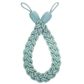 Highland plaited rope tieback, Aqua