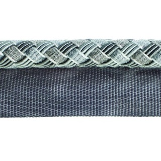Verona flanged cord, Silver Grey