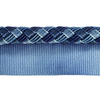 Verona flanged cord, Indigo