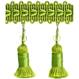 Verona tassel fringe, Lime Green