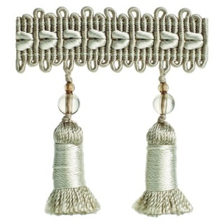 Verona tassel fringe, Platinum