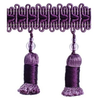 Verona tassel fringe, Mauve