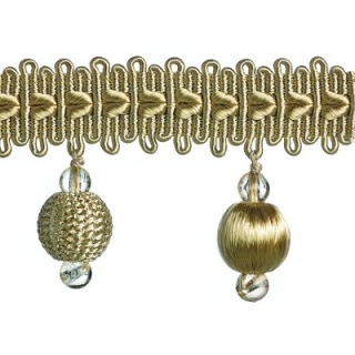 Verona ball fringe, Soft Gold
