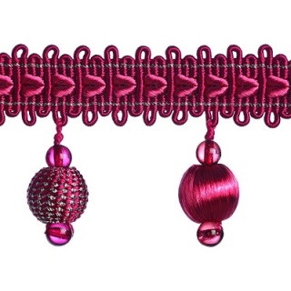 Verona ball fringe, Coral