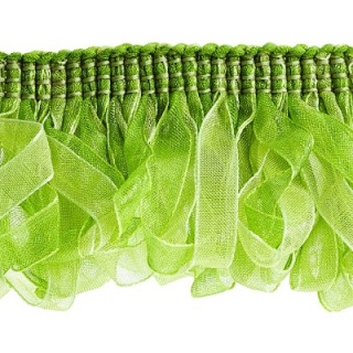 Verona ribbon ruche, Lime Green