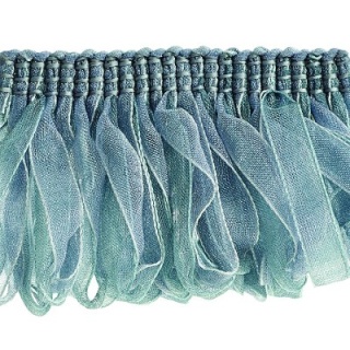 Verona ribbon ruche, Duck Egg