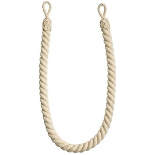 Naturals Collection rope tieback, Cream