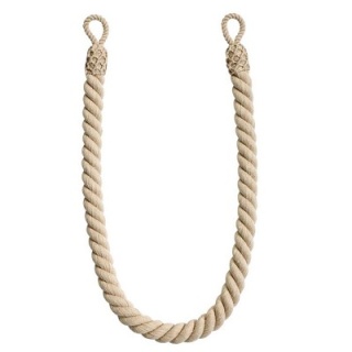 Naturals Collection rope tieback, Linen