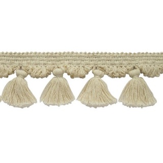 Natural Collection tassel fringe, Cream