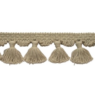 Natural Collection tassel fringe, Linen