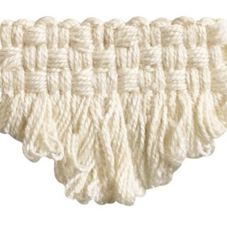 Naturals Collection fan edge braid, Cream
