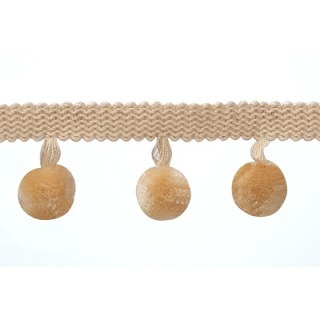 Supernova pompom fringe, Cream